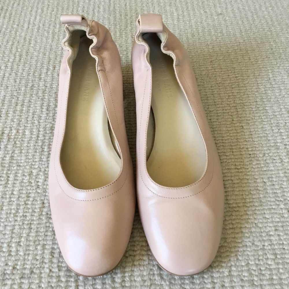 Everlane Blush Leather Ballet heels
